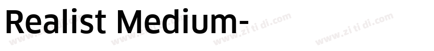 Realist Medium字体转换